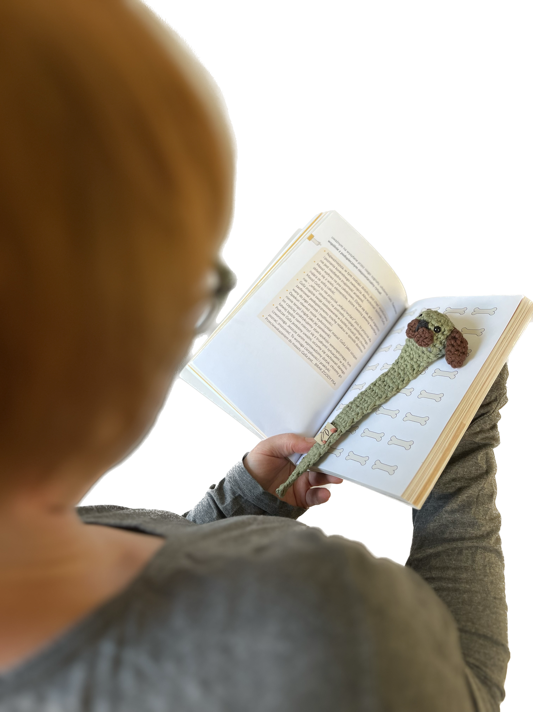 author is reading the book